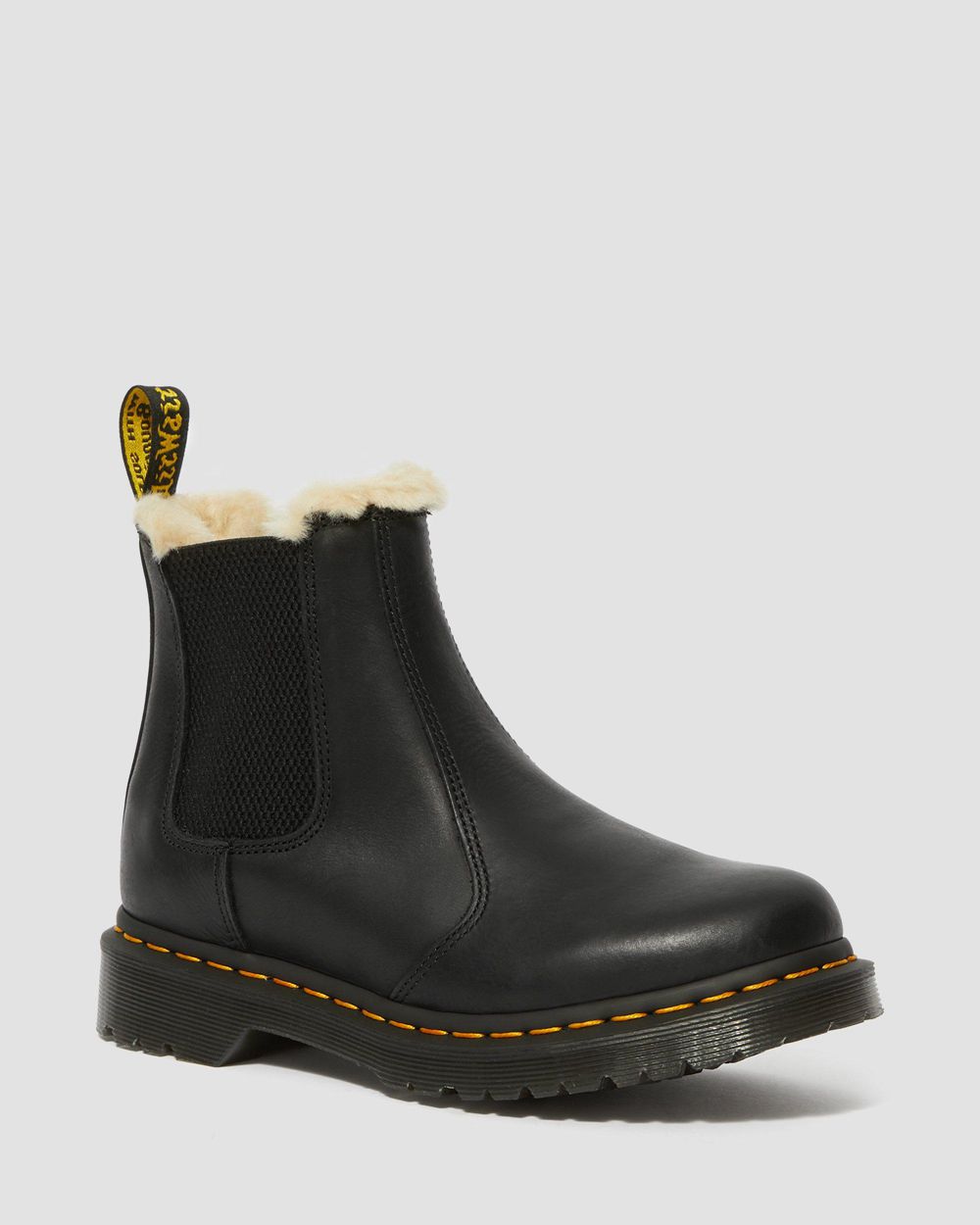 Dr Martens 2976 Faux Fur Lined Chelsea Boots Damske ( Čierne ) SK 795-GIWCTO